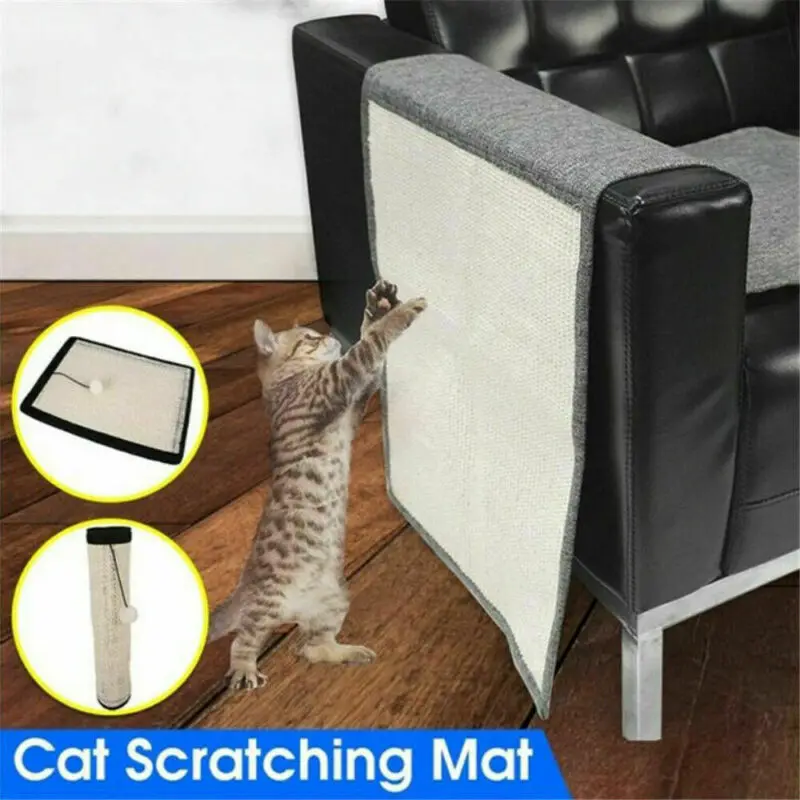 1 шт. натуральный сизальный пеньковый коврик для кошек Когтеточка игрушечный