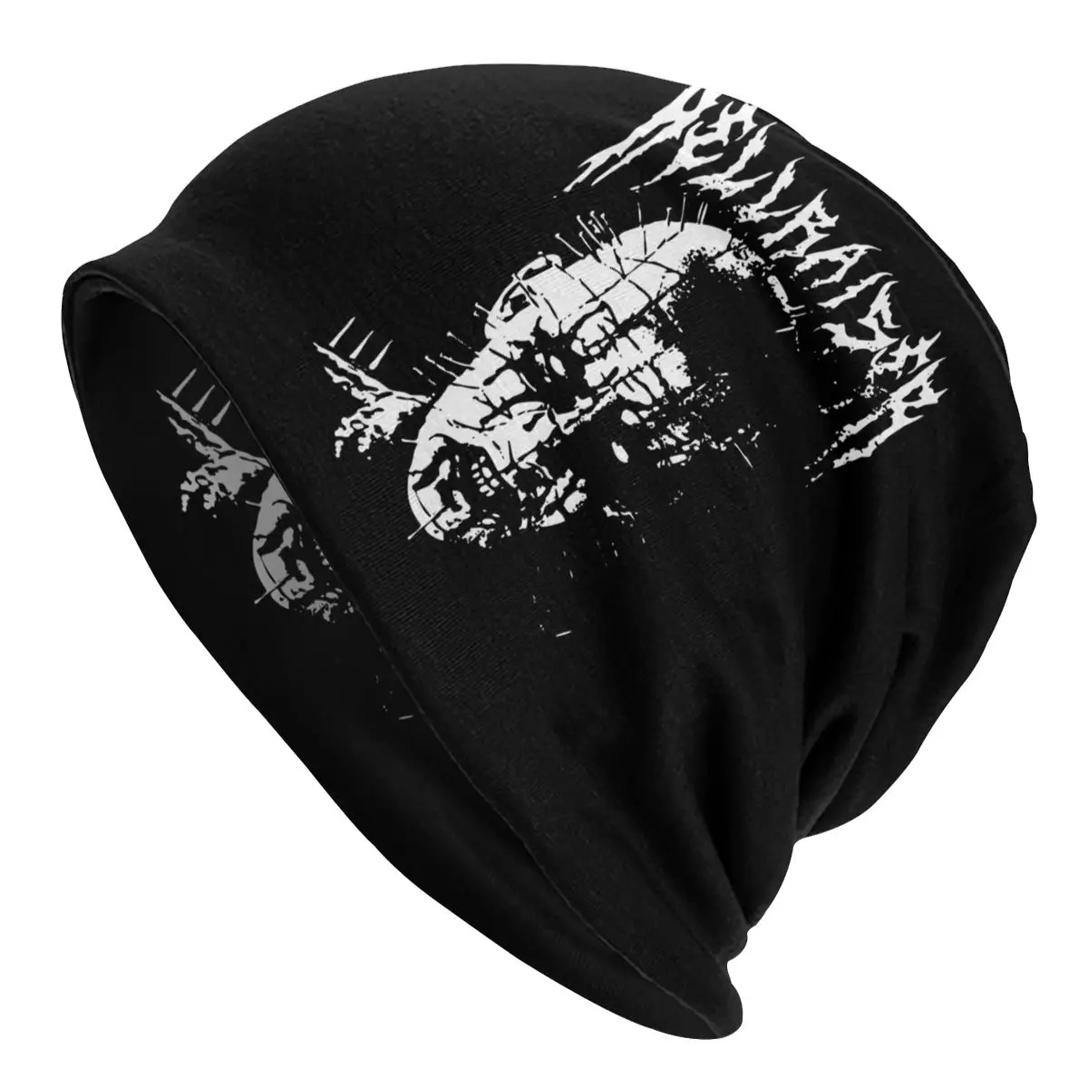 

Horror Metal Pinhead Hellraiser Cap Goth Autumn Winter Street Skullies Beanies Hat Unisex Adult Warm Head Wrap Bonnet Knit Hat