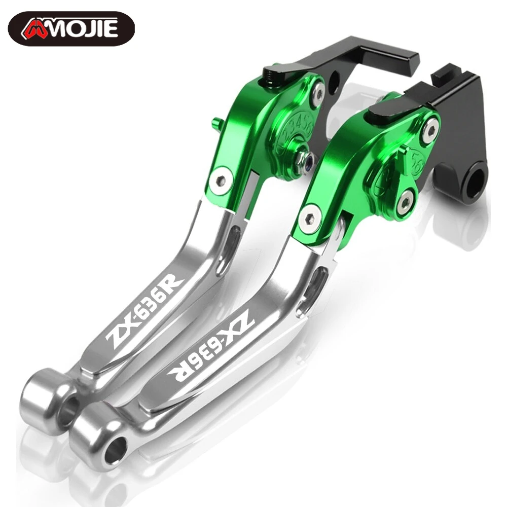 

Motorcycle Accessories CNC Adjustable Extendable Foldable Brake Clutch Levers ZX-636R 2005 2006 For Kawasaki ZX636R ZX6RR 05-06