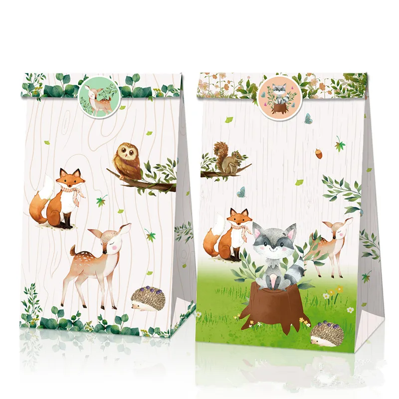 12 шт. бумажные пакеты для конфет в виде животных | Дом и сад