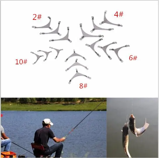 10 шт. рыболовные Вертлюги Из Нержавеющей Стали|Рыболовные крючки| |