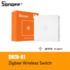 Беспроводной переключатель SONOFF SNZB-01 для умного дома, версия Zigbee, удобная кнопка, работает с приложением SONOFF ZigBee Bridge IFTTT eWeLink