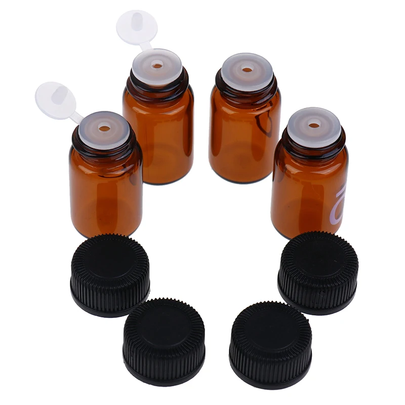 

Bottle Empty 10PCS 2 ML PVC Amber Essential Oil Bottle With Orifice Reducer