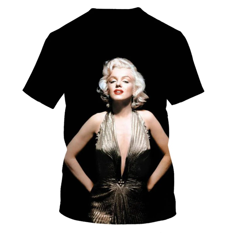 

Comfortable summer casual men's t-shirt 3D printing short sleeve monroe hip hop outdoor clothing