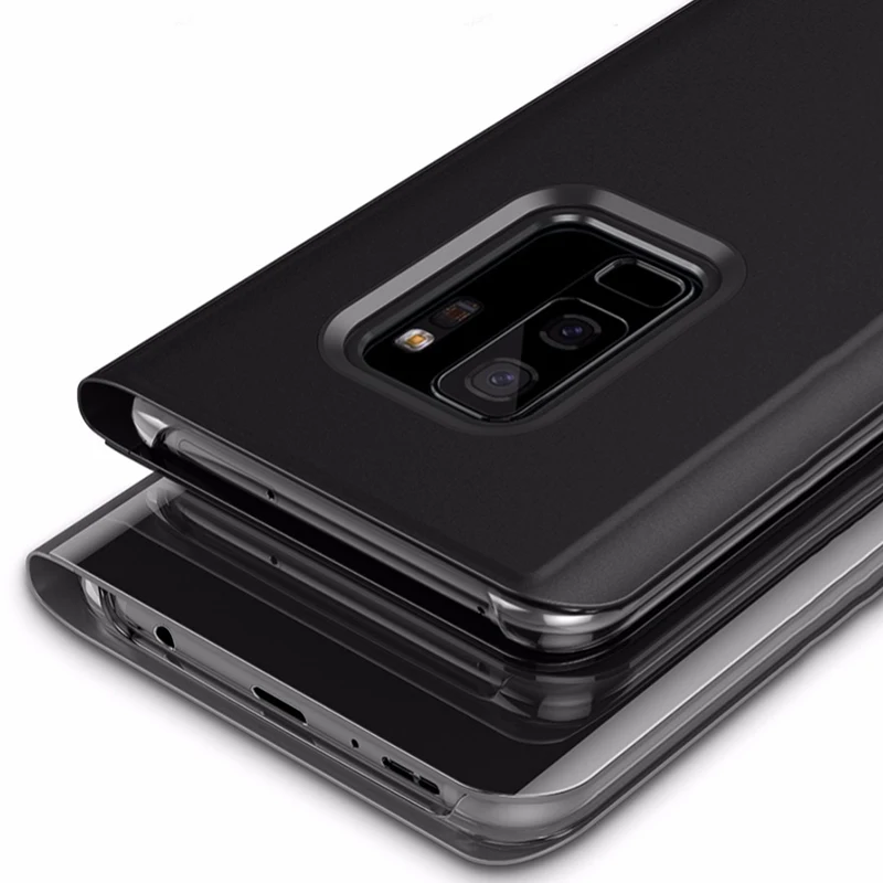 Роскошное умное зеркало флип чехол для samsung Galaxy A70 A40 A30 A8 A6 A7 2018 Note 9 8 10 Крышка S8 S9 S10