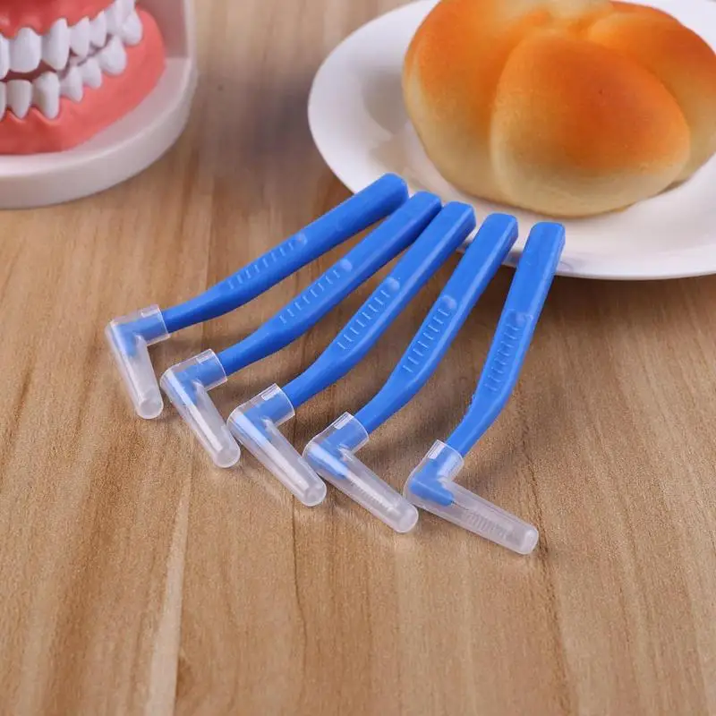 

5pcs L Shape Interdental Brushes Oral Care Teeth Dental Floss Tooth Pick Toothpick Interdental Brush