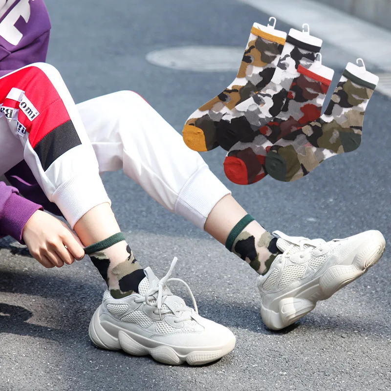 Камуфляжные шелковые женские носки новые летние ультратонкие прозрачные для пар