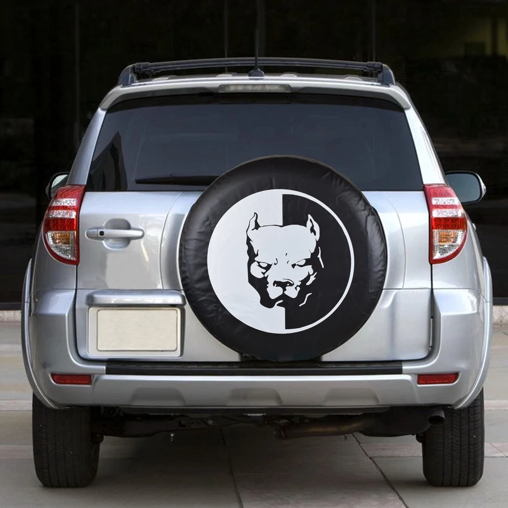 

14" 15" 16" 17" Inch PVC Leather Spare Tire Cover Case Bag Pouch Protector For Daihatsu Terios Honda CR-V Isuzu Trooper Bighorn