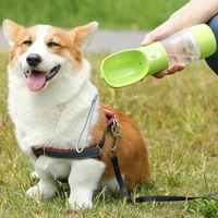 portable dog water bottle pet water bottle cereal dispenser travel accessories pet supplies water bottle dog feeders
