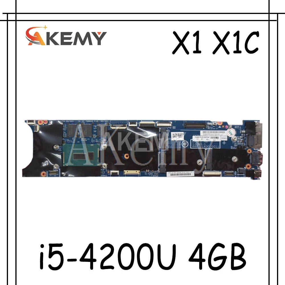 Материнская плата SAMXINNO X1C для For Lenovo ThinkPad X1 carbon материнская ноутбука с i5-4200U CPU 4 Гб