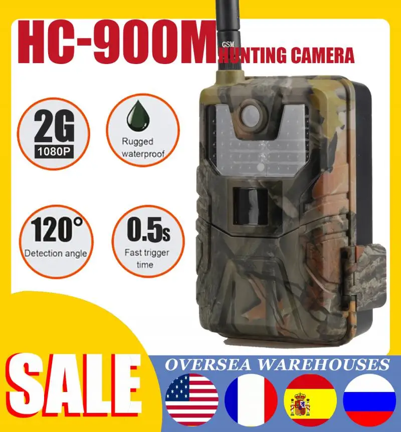 

Фотоловушка HC900M для охоты, фотоловушка 20 МП 1080P, фотоловушка для дикой природы, тропа ночного видения, тепловизор, видеокамера s для охоты, ск...