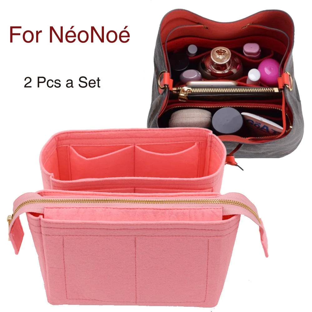 

New Fits For Neo Noe Insert Bags Organizer Makeup Handbag Organize Travel Inner Purse Portable Cosmetic Base Shaper for Neonoe
