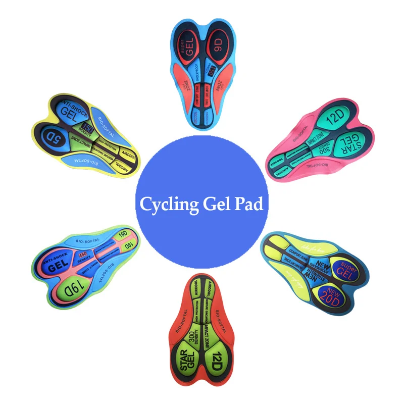 Велосипедные велосипедные шорты дышащие с гелевой подкладкой 3D 5D 9D 12D 19D одежда