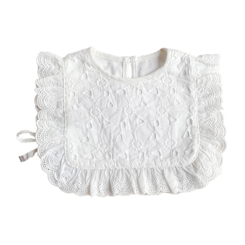 

Baby Infants Feeding Bibs Soft Cotton Saliva With lace Towel Toddler Newborn Drool Burp Cloth Gifts
