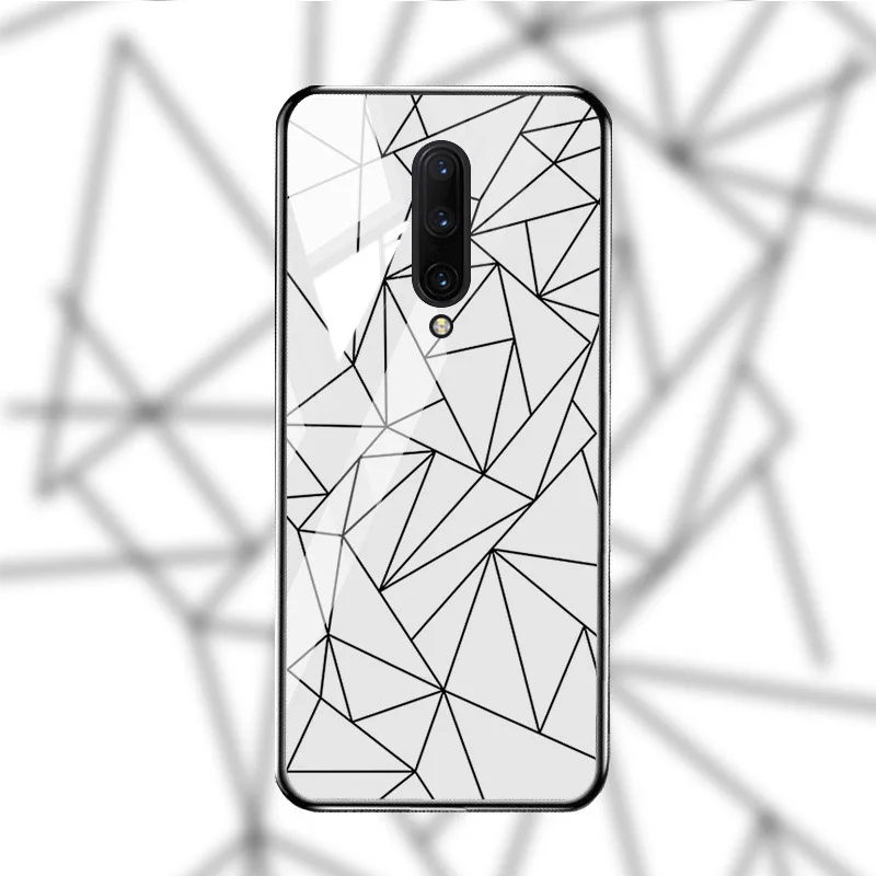 M034 Чехол из закаленного стекла для Oneplus 7T 7 Pro чехол s On для One plus 7T 7 Pro Чехол Coque Funda Bumper Coque для OnePlus 7 Pro - Цвет: M034