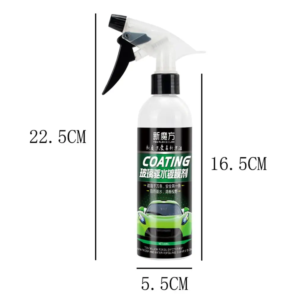 

300ML Car Front Windshield Rainproof Agent Nano Glass Draining Coating Agent With Towel Auto Rearview Mirror Repellent Agent