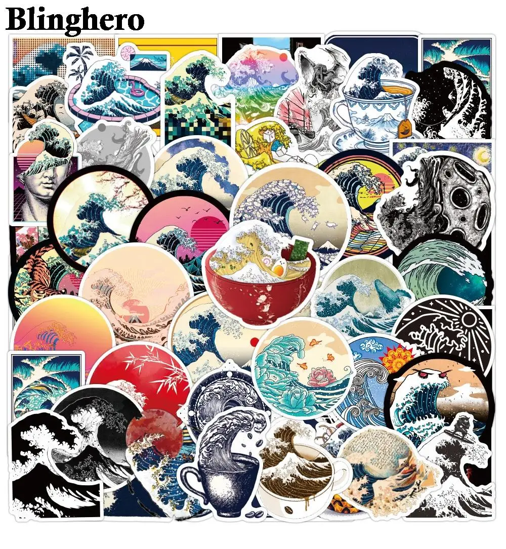 

CA1495 50pcs/set Art Stickers Waterproof Skateboard Fridge Snowboard Guitar Motorcycle Laptop Kids Stickers Classic Toys