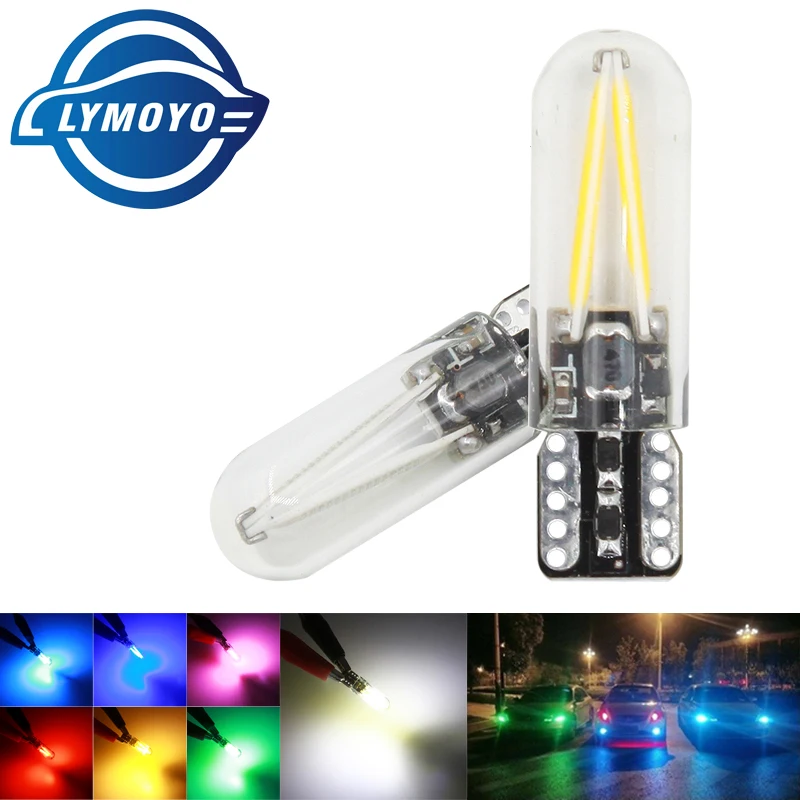 1 шт. автомобисветодиодный светодиод T10 Canbus LED W5W Cob Led 10SMD 194 168 автомобильная