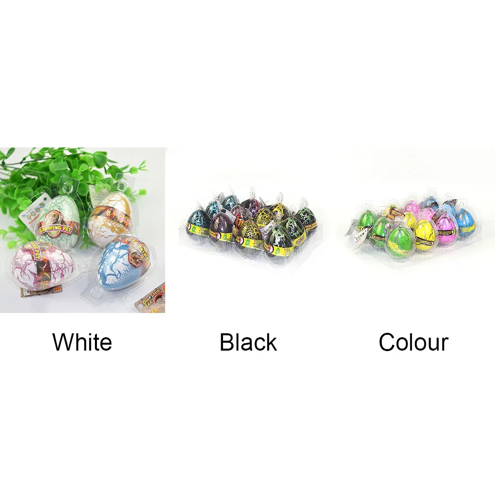 12pcs Hatch Grow Cute Magic Educational Dinosaur Egg Party Gifts Add Water Child Easter Toy Science Colorful Crack Kids |