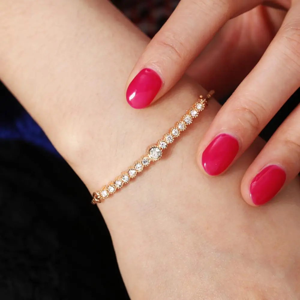 Браслеты и обручи женские с фианитами регулируемые|Браслеты шармами| |