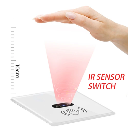 

Wall Touch Sensor Switch LED Light Switch Glass Switch Smart Switch 220V Smart Home Accessories IR Sensor Switch Electrical Tool