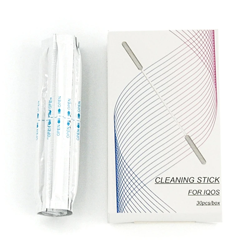 

10pcs/Box Wet Clean Tool Double Head Cleaning Cotton Swabs For IQOS Cleaning Stick