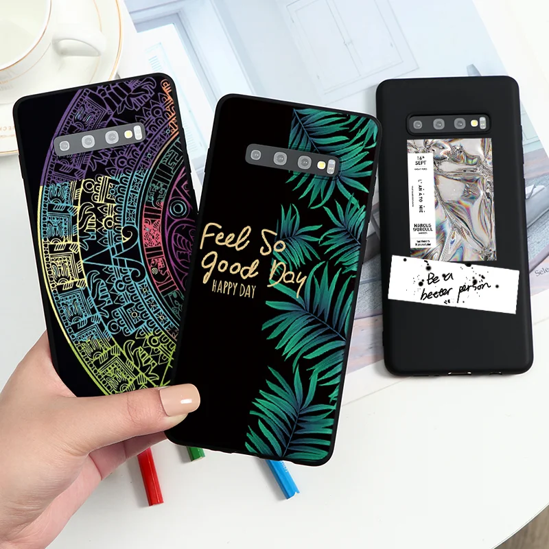 Мягкая задняя крышка из ТПУ для Samsung Galaxy Note 10 Lite 9 A10 A20 A30 A40 A50 A60 A70 A71 A81 A21 A51 S20 Ultra S10