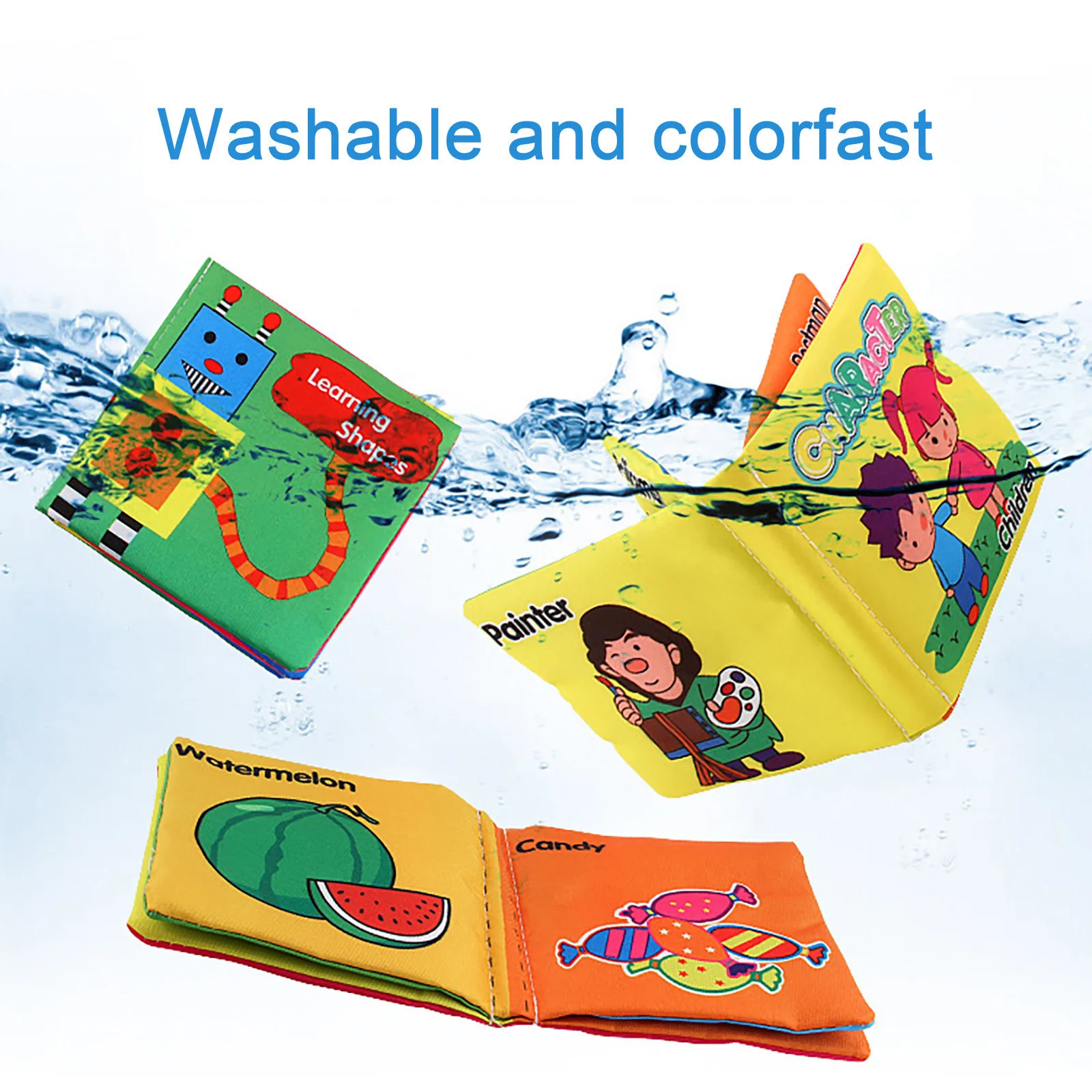 

Kidsbooks Baby Early Learning Tearing Tail Cloth Book Parent-child Interactive Sound Paper Puzzle Cloth Book Toy