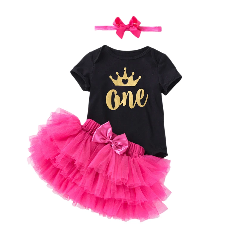 

1 Year Baby Girls Birthday Clothes Girl Dresses Pink Floral Cake Dress Princess Dresses for Party Wedding Kids Clothes
