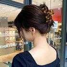 Новый Ins большой геометрический полый W черепаховый прозрачный синий Ацетатный зажим для волос заколка для волос для женщин аксессуары для волос