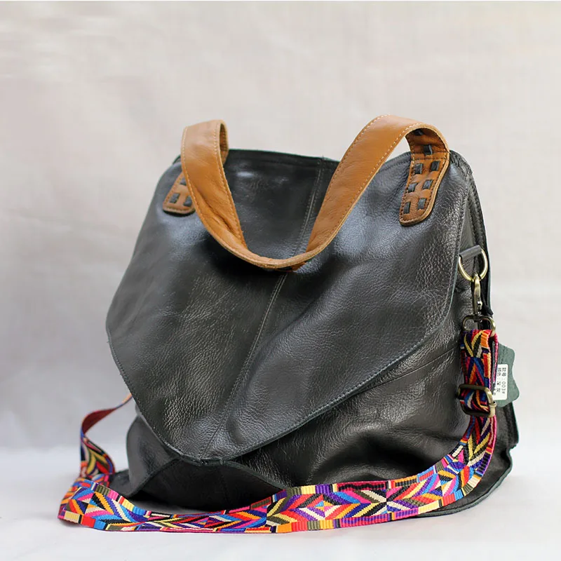 100% Genuine Leather Bag for Women Totes Large Capacity Ladies Full Grain Leather Handbags Luxury Handbags Women Designer Bags