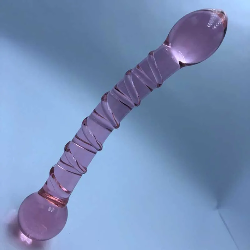 Розовый Стекло вибратор реалистичный мягкий хороший сильный удар сексуальные