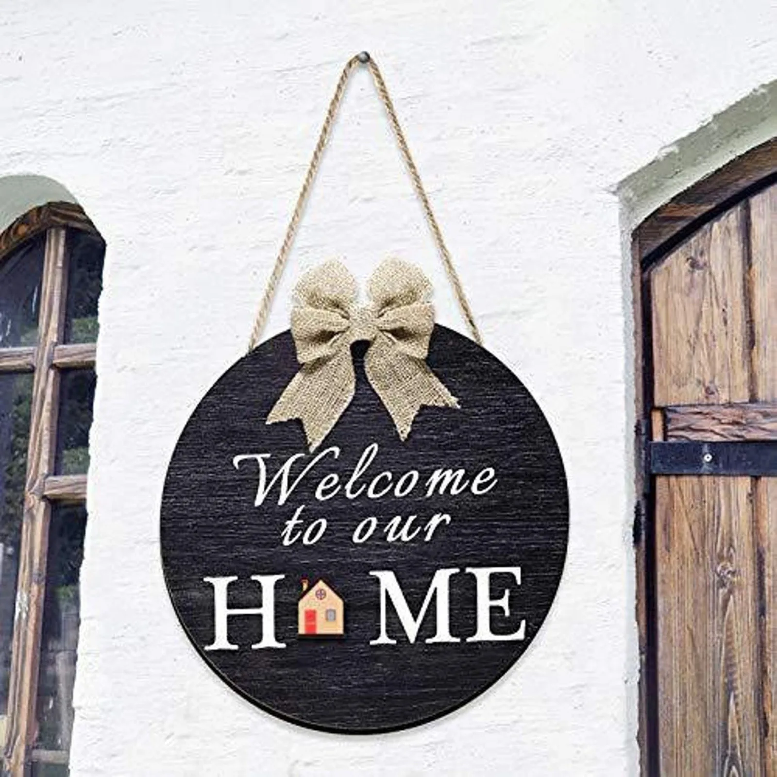 

Welcome To Our Home Diy Interchangeable Welcome Door Hanger Wall Decoration Door Welcome Door Decoration Wooden Sign Pendant