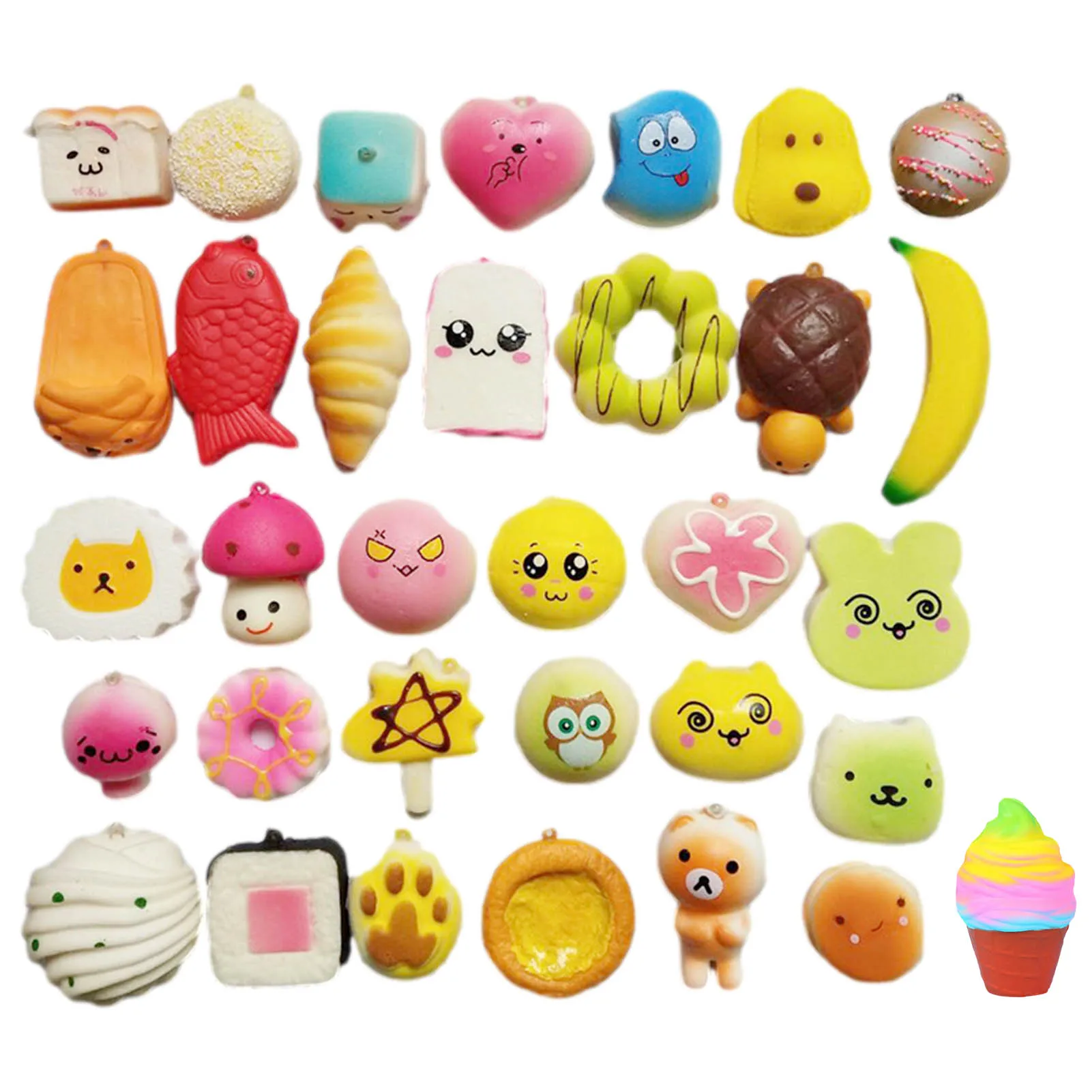 

Fidget Sensory Toy Set Stress Relief Toys Autism Anxiety Relief Stress Simulation Food Squeeze Ball Sensory Toy For Kids Adults