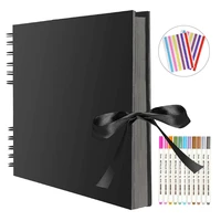photo albums 80 black pages memory books a4 craft paper diy scrapbooking picture wedding birthday childrens gift