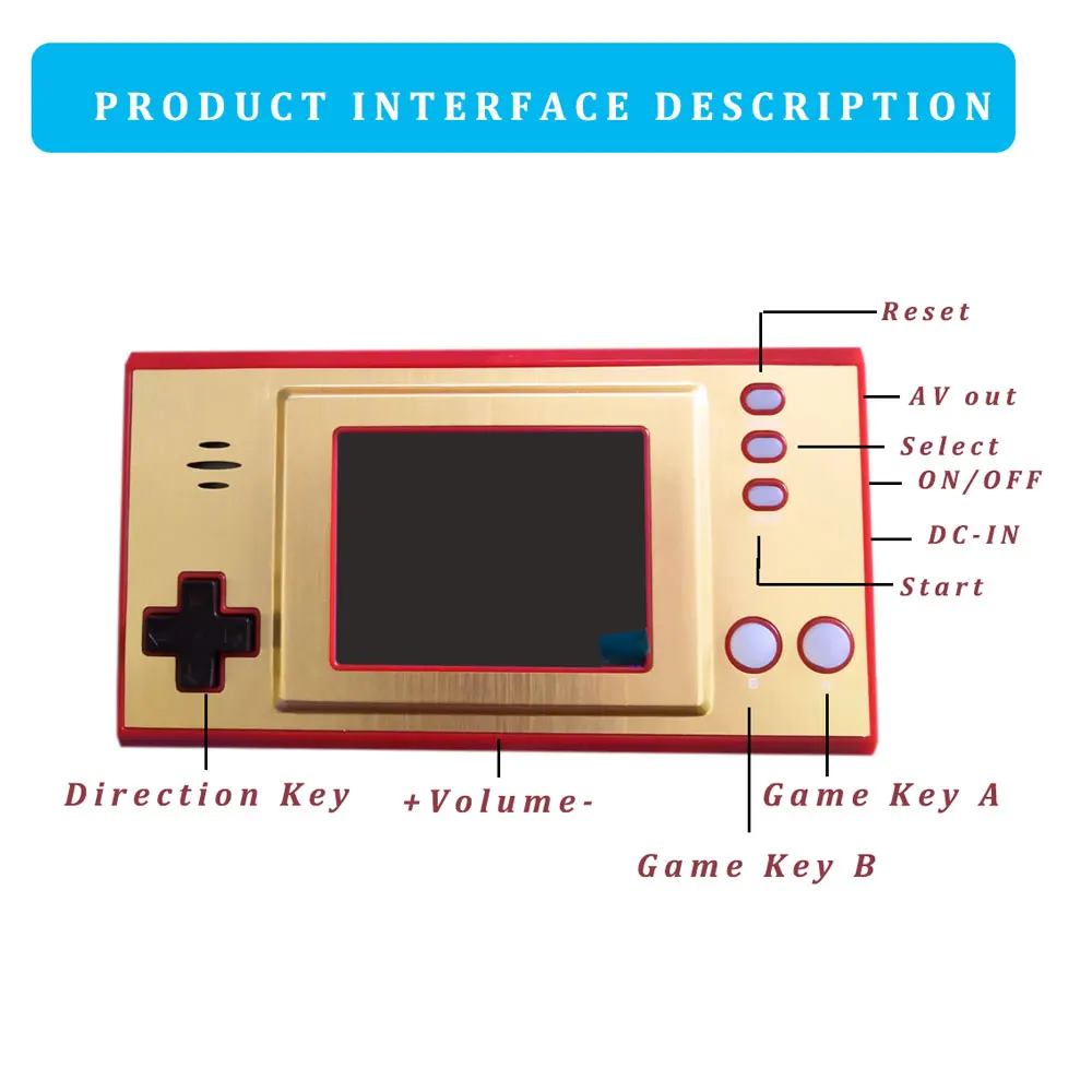 Мини игровая портативная консоль 2 5 дюйма ультратонкая Ретро видеоконсоль с 620