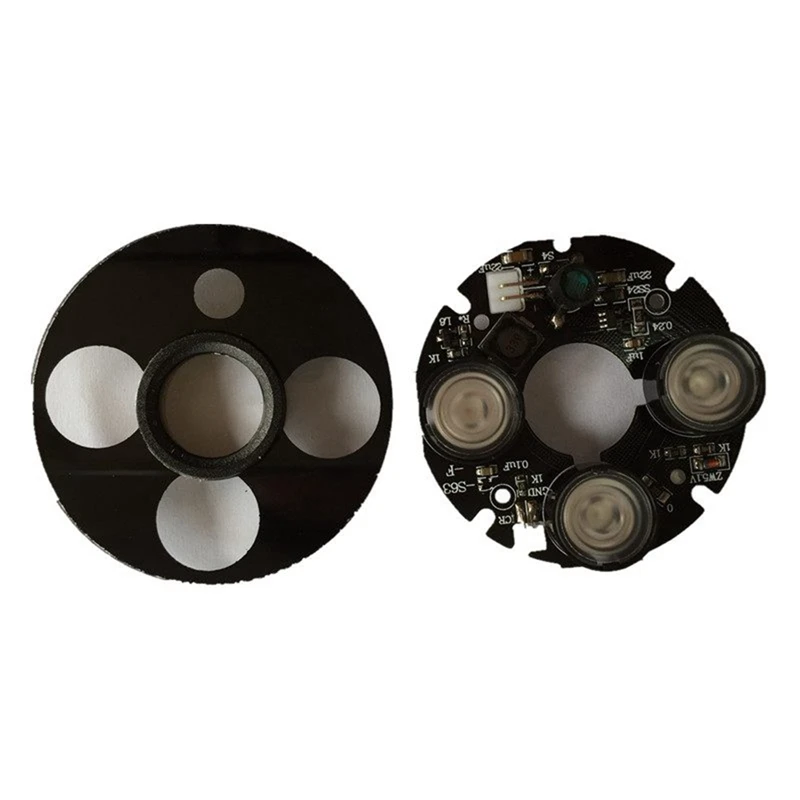 

2PCS 3 Array IR Led Spot Light Infrared 3X IR LED Board Diameter 53mm with Infrared 36 IR LED Light Board Diameter 54mm