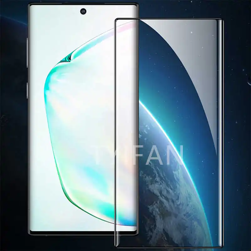 Чехол для телефона из закаленного стекла Samsung Note 10 Pro Plus Защитная пленка Galaxy не