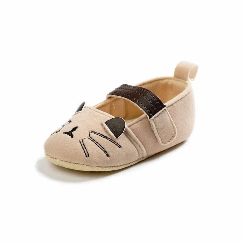 

New Baby Shoes Summer Spring Solid Cute Cat Flat With 0-18 Monthes Children Baby First Walkers Shoes Princess Shoes Moccasins
