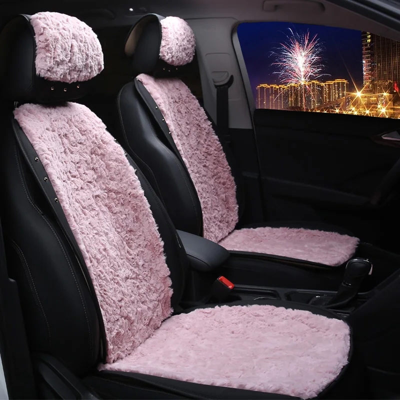 Чехол для автомобильного сиденья 1 шт. зимний теплый плюшевый коврик из