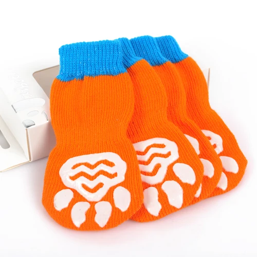 Хлопковые носки для собак 4 шт./компл. милая панда медведь собака нескользящие