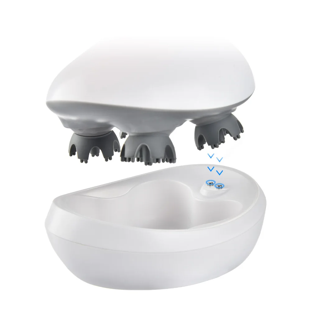 Водонепроницаемый Электрический массажер для головы беспроводной кожи