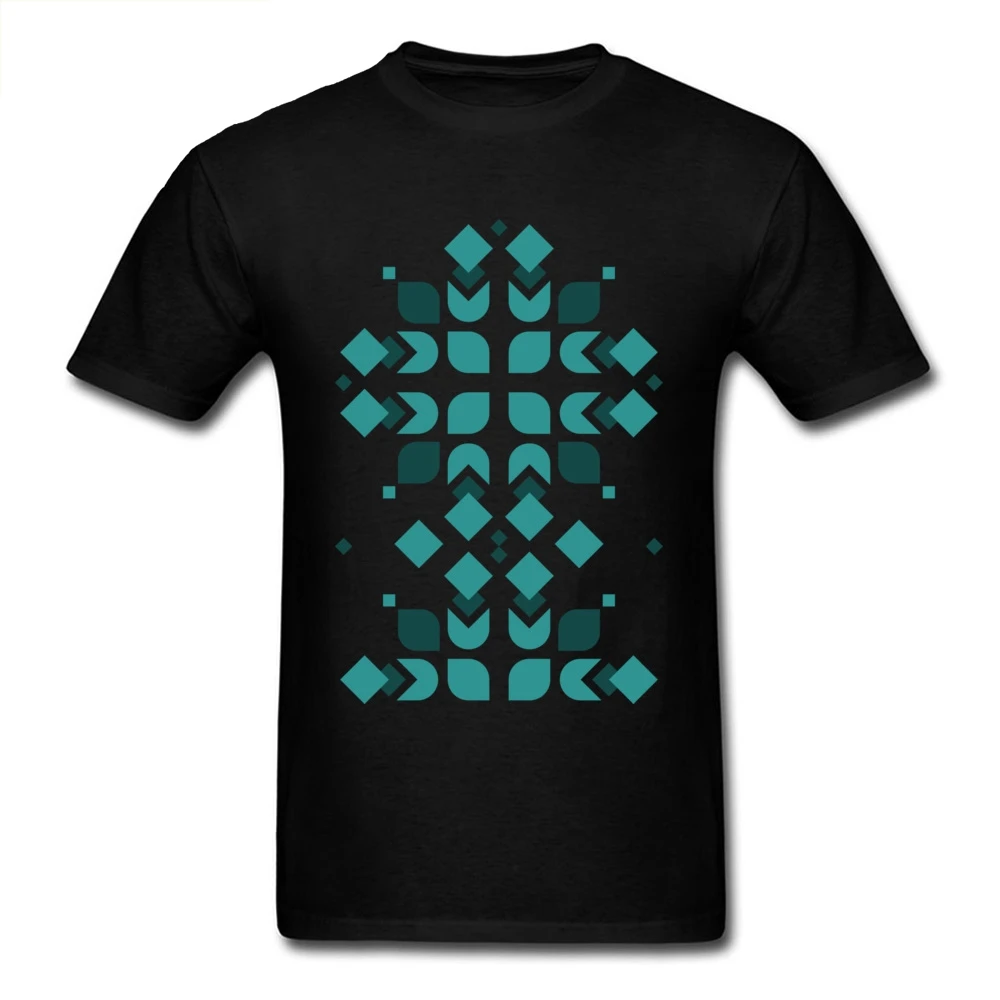 

Digital Mandala T-shirts Oversized T Shirt Men Black Tshirt Geometric Designer Clothes Geek Tops Tees Round Neck Cotton Fabric