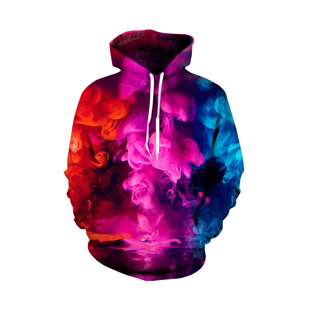 

Men's Long Sleeve Jacket Color Sweater Casual Autumn New 3D Printing Hoodie Men's Outdoor Anime Pullover Unisex Quick-drying Swe