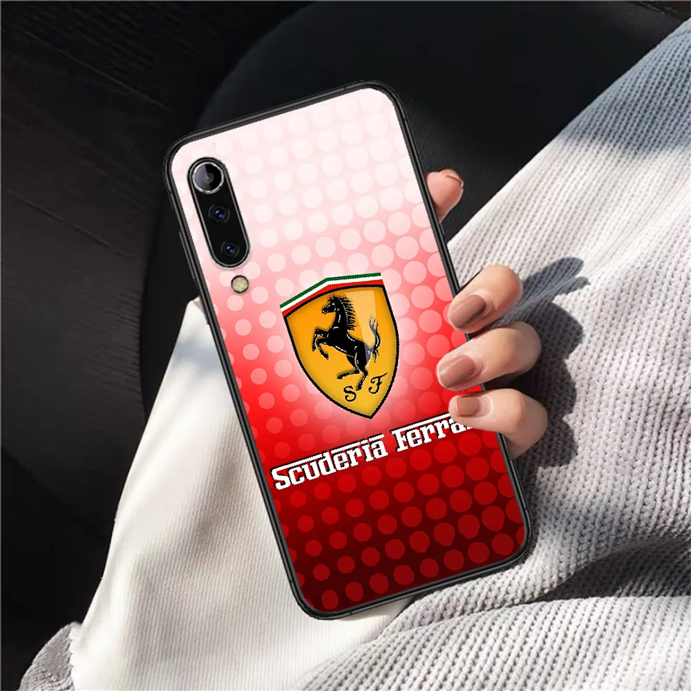 

Sport Car Ferrari Phone Case For XIAOMI MI Note 8 9 T 10 Pro Lite SE A2 A3 POCO X M MAX 2 3 black Etui Tpu Bumper Painting