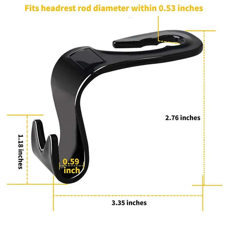 4 шт./упаковка автомобильный крючок-вешалка на подголовник сиденья | Автомобили и