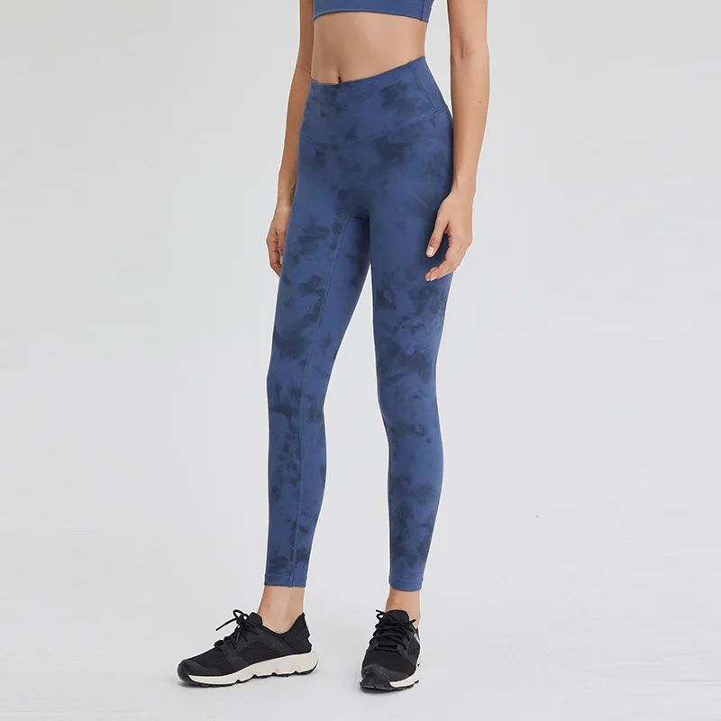 

Women Buttery-Soft Yoga Leggings Naked-Feel Workout Gym Yoga Pants Squat Proof High Waist Fitness Tights Tie Dye Sport Leggings