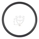 650B MTB AM ENDURO 38 мм ассиметричный бескамерный карбоновый обод 27 мм Глубокий 30 мм Внутренний UD 3K матовый глянцевый 24H 28H 32H 27.5er клинчер колеса