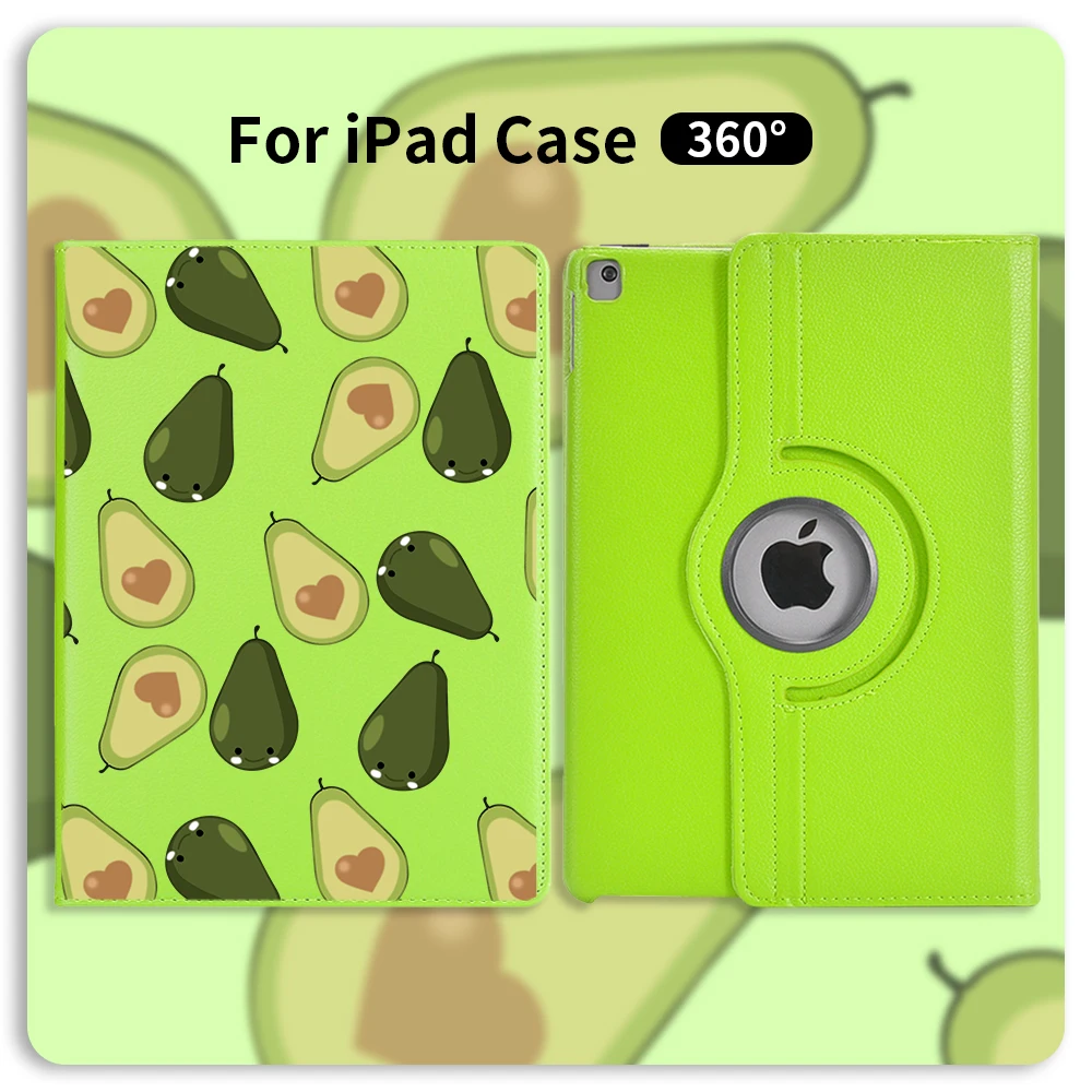 Чехол книжка из искусственной кожи с вращением на 360 градусов для iPad 7 го