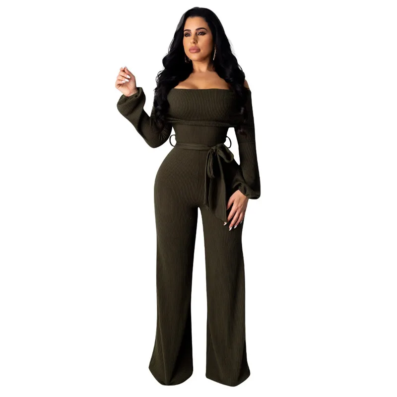 Женский ребристый комбинезон Adogirl повседневный с вырезом лодочкой открытыми